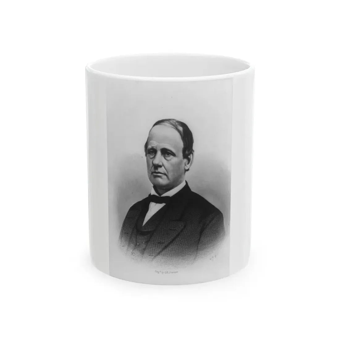 R.P. Buckland, Head-And-Shoulders Portrait, Facing Left (U.S. Civil War) White Coffee Mug 11oz - Go Mug Yourself