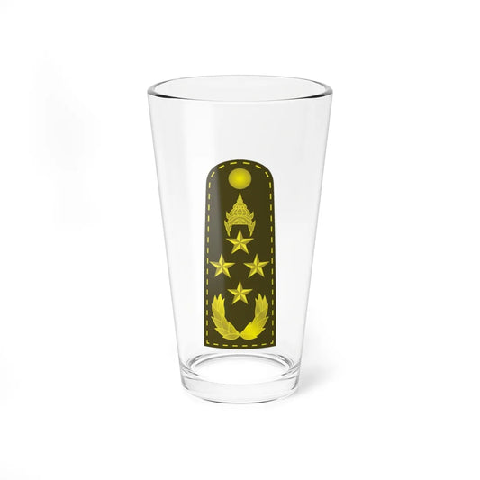 RTA 16 (Thailand) (Military Rank) Pint Glass 16oz 16oz - Go Mug Yourself