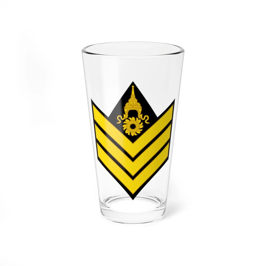 RTA OR 5 Sergeant (Thailand) (Military Rank) Pint Glass 16oz 16oz - Go Mug Yourself