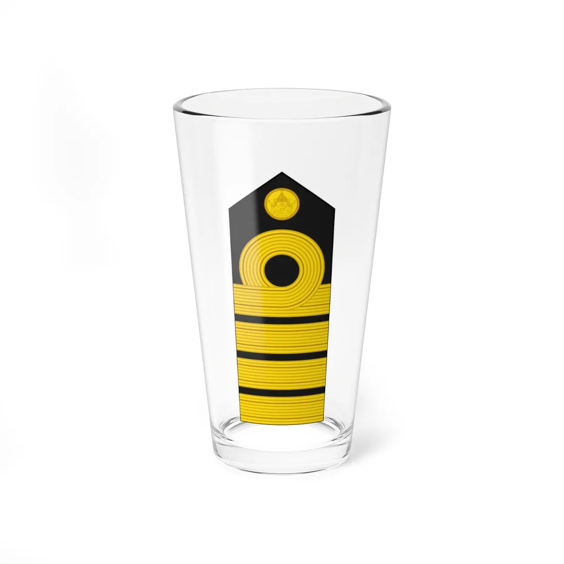 RTN OF 5 Captain (Thailand) (Military Rank) Pint Glass 16oz 16oz - Go Mug Yourself