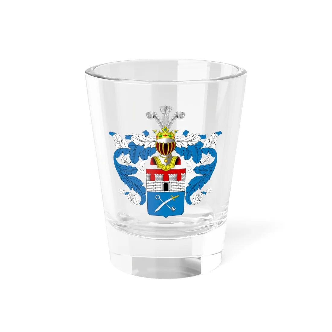 RU COA Brazhnikov (Russia) (Coat of Arms) Shot Glass 1.5oz 1.5oz - Go Mug Yourself