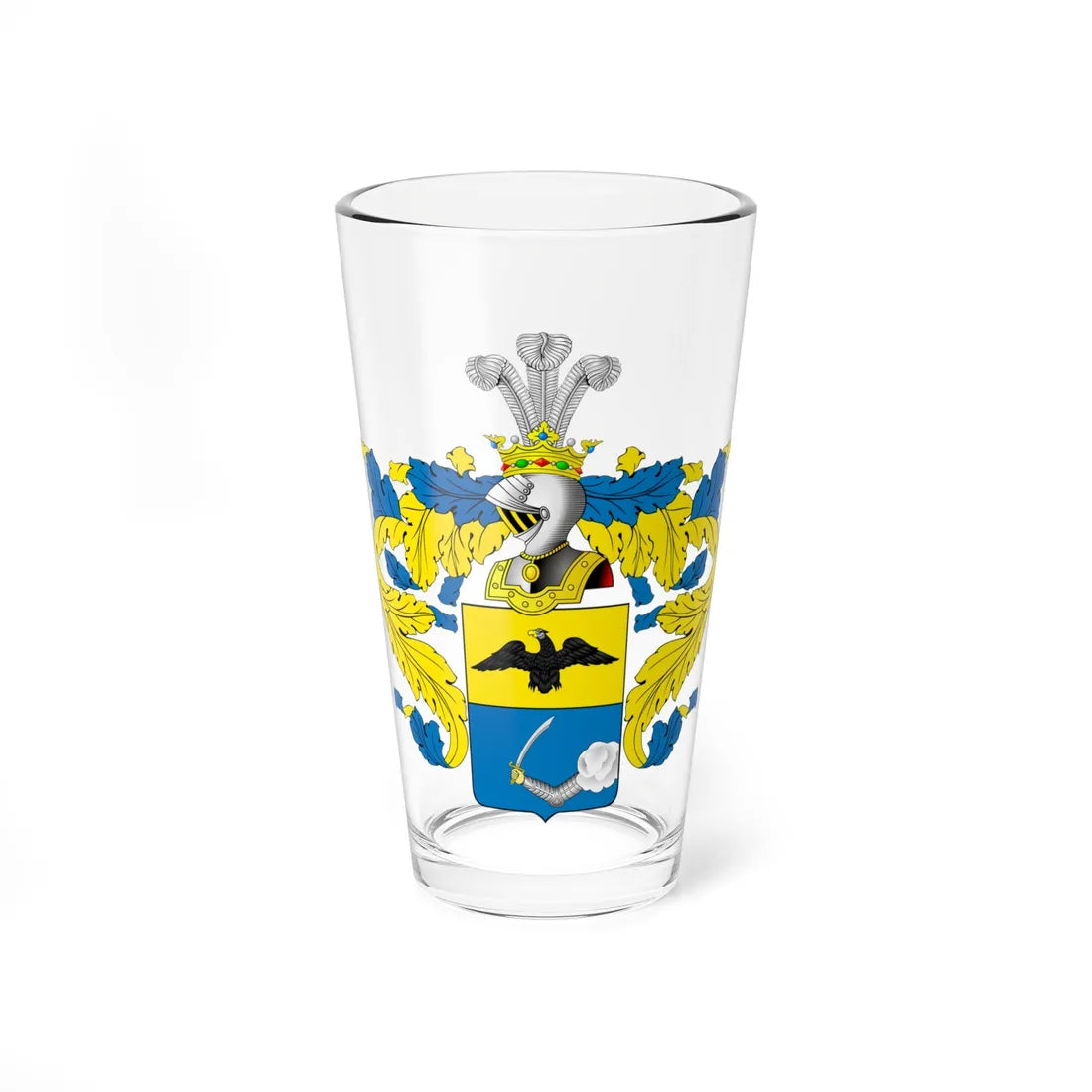 RU COA Delyanow (Russia) (Coat of Arms) Pint Glass 16oz 16oz - Go Mug Yourself