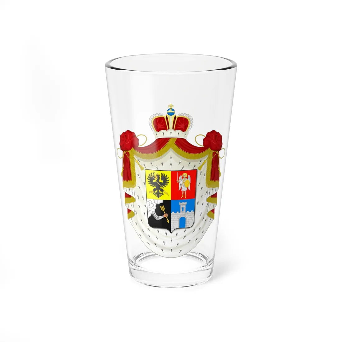 RU COA Dolgorukov (Russia) (Coat of Arms) Pint Glass 16oz 16oz - Go Mug Yourself