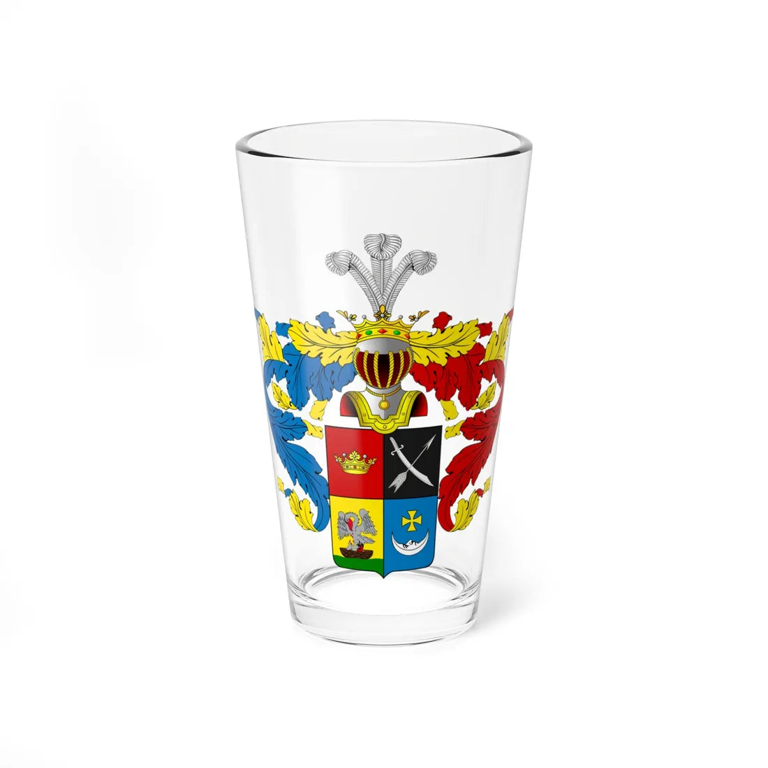 RU COA Honenev (Russia) (Coat of Arms) Pint Glass 16oz 16oz - Go Mug Yourself