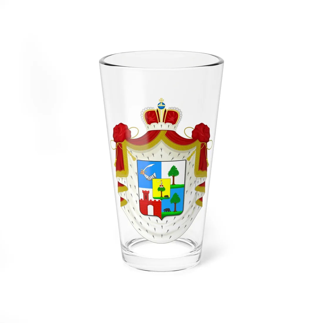 RU COA Khilkov (Russia) (Coat of Arms) Pint Glass 16oz 16oz - Go Mug Yourself