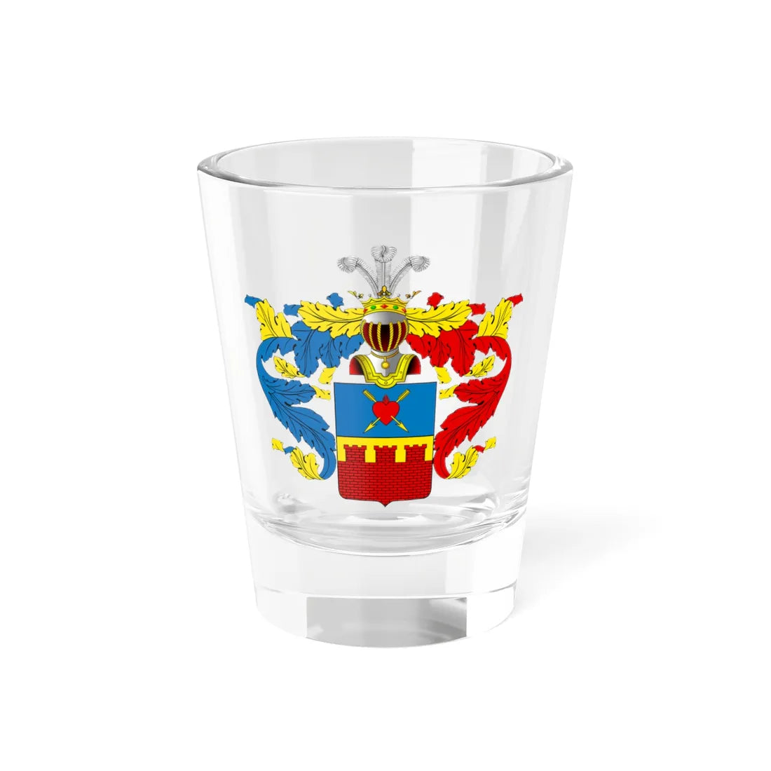 RU COA Luzhin (Russia) (Coat of Arms) Shot Glass 1.5oz 1.5oz - Go Mug Yourself