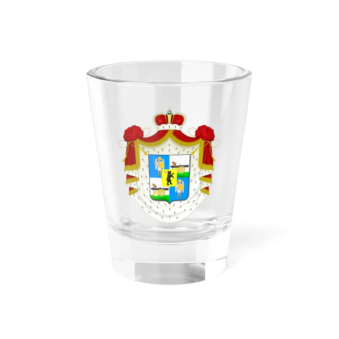 RU COA Lvov (Russia) (Coat of Arms) Shot Glass 1.5oz 1.5oz - Go Mug Yourself