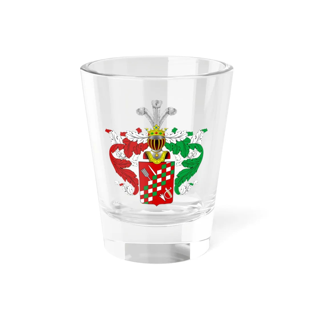 RU COA Mezentsow alt (Russia) (Coat of Arms) Shot Glass 1.5oz 1.5oz - Go Mug Yourself