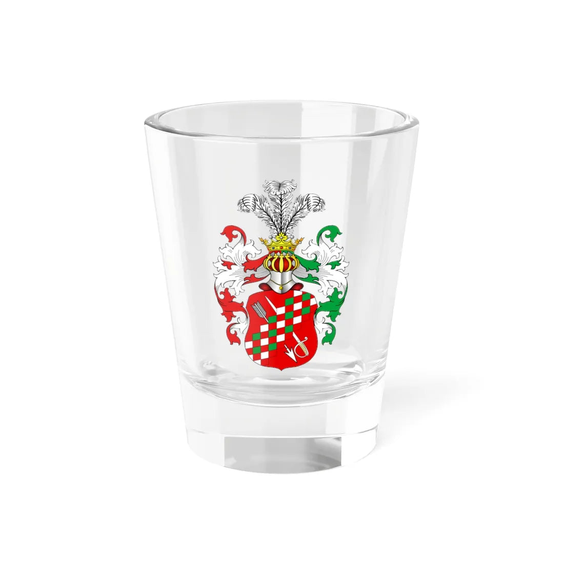 RU COA Mezentsow (Russia) (Coat of Arms) Shot Glass 1.5oz 1.5oz - Go Mug Yourself