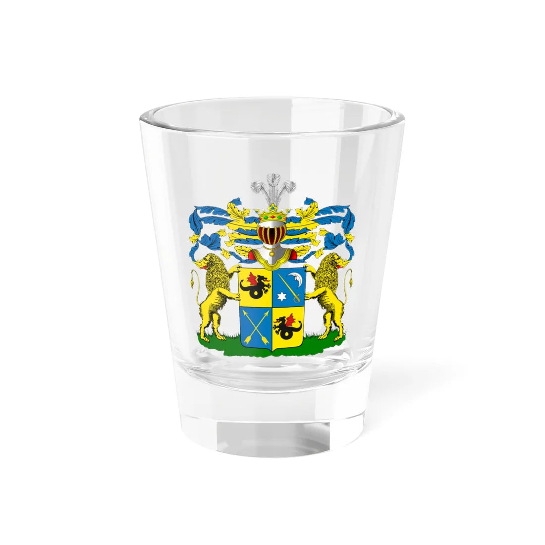 RU COA Skaryatin VI 50 (Russia) (Coat of Arms) Shot Glass 1.5oz 1.5oz - Go Mug Yourself
