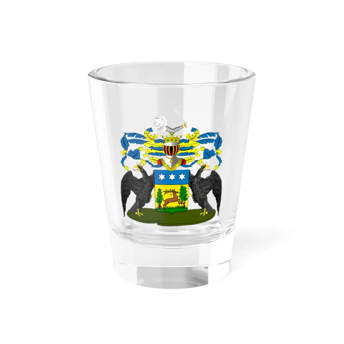 RU COA Timiryazev (Russia) (Coat of Arms) Shot Glass 1.5oz 1.5oz - Go Mug Yourself