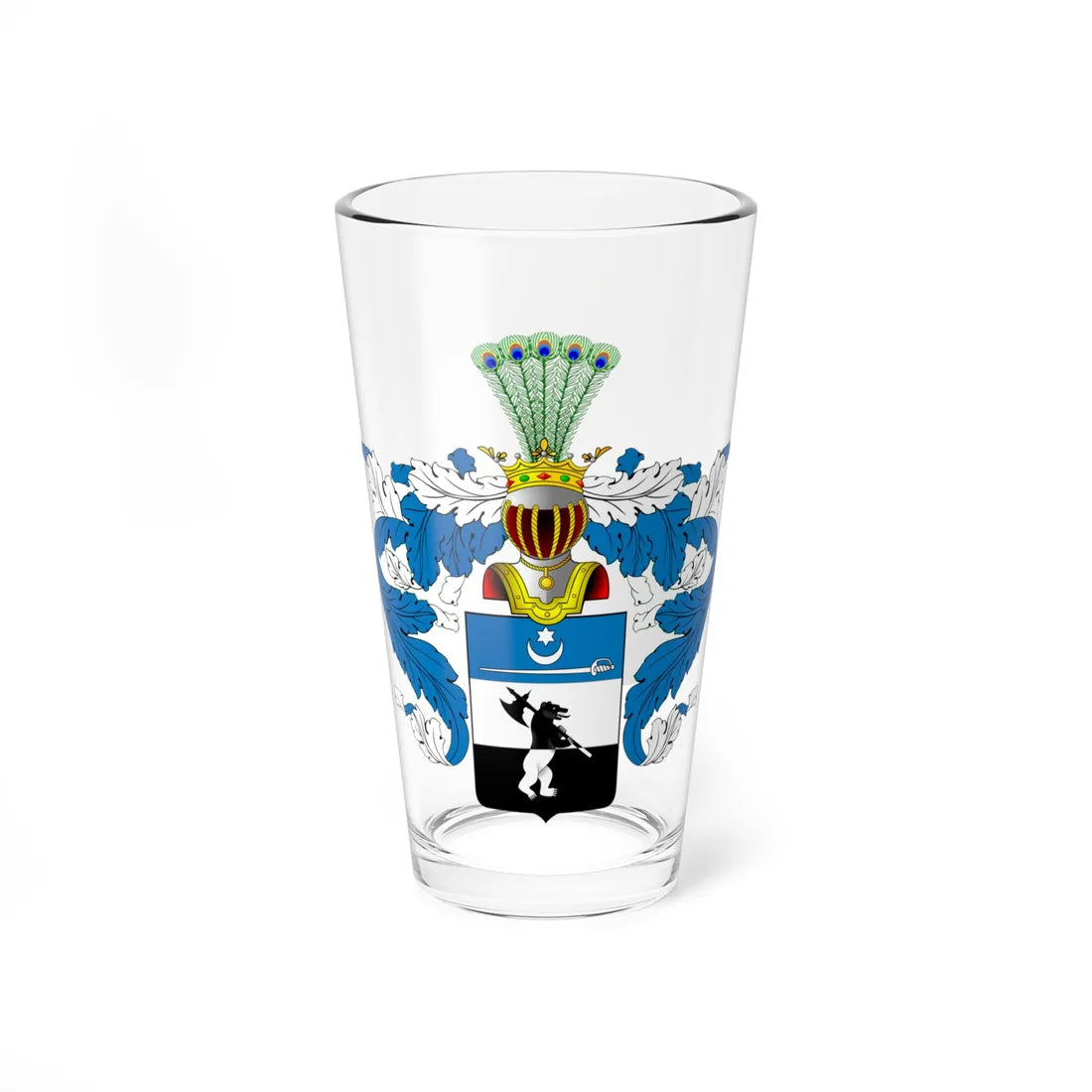 RU COA Tyrkow (Russia) (Coat of Arms) Pint Glass 16oz 16oz - Go Mug Yourself