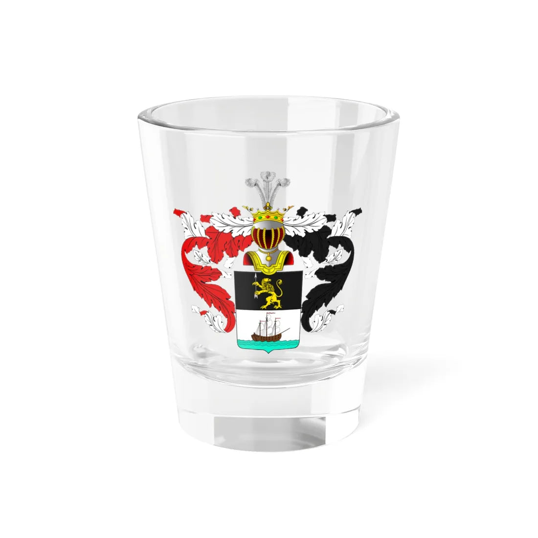 RU COA Van der Vliet X 136 (Russia) (Coat of Arms) Shot Glass 1.5oz 1.5oz - Go Mug Yourself