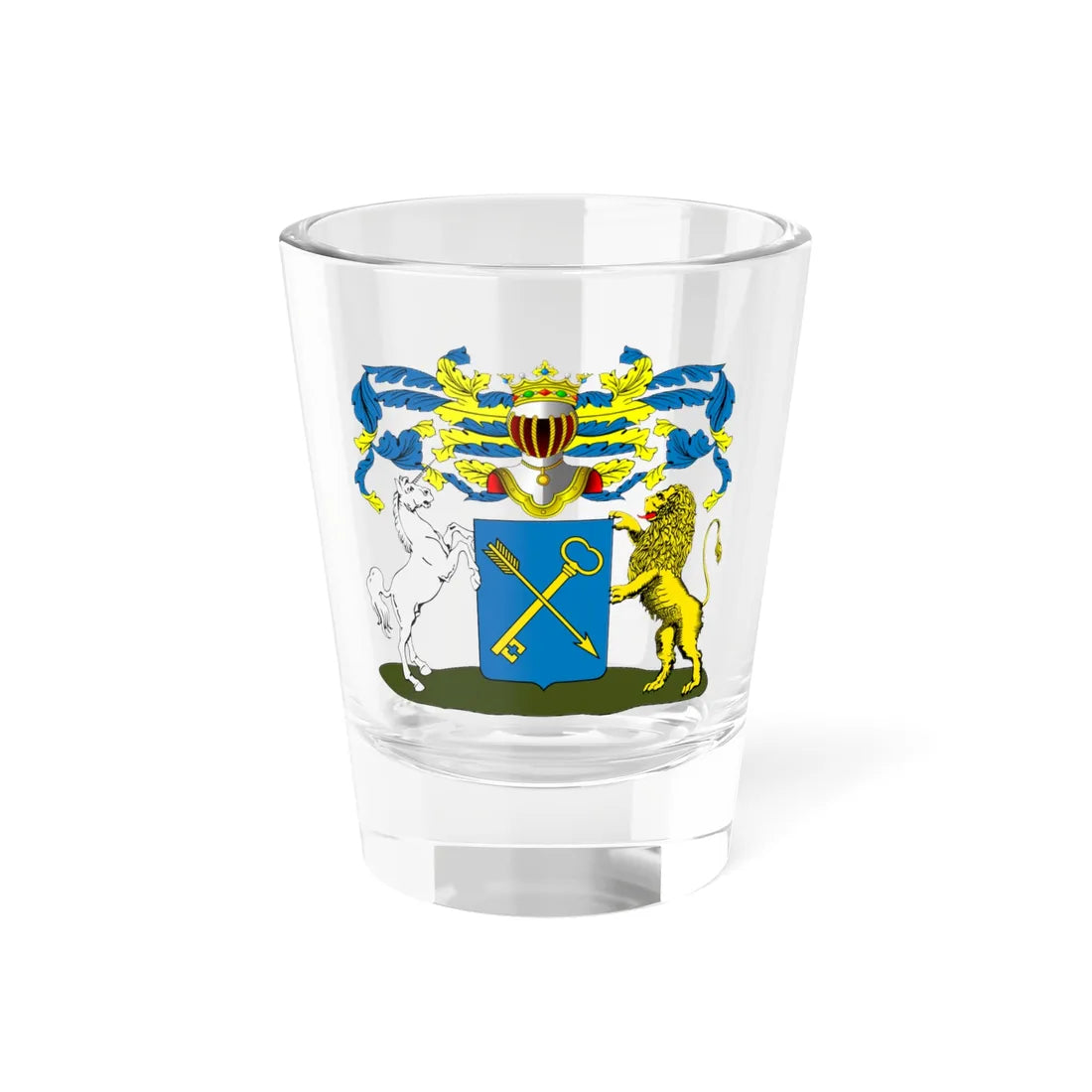 RU COA Werofkin (Russia) (Coat of Arms) Shot Glass 1.5oz 1.5oz - Go Mug Yourself