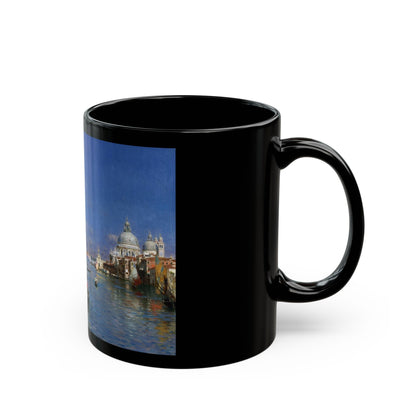 Rubens Santoro (1859-1942) The Grand Canal - Black Coffee Mug-Go Mug Yourself