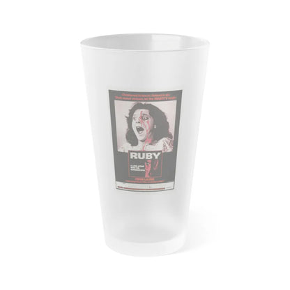 RUBY 1977 Movie Poster - Frosted Pint Glass 16oz-16oz-Frosted-Go Mug Yourself