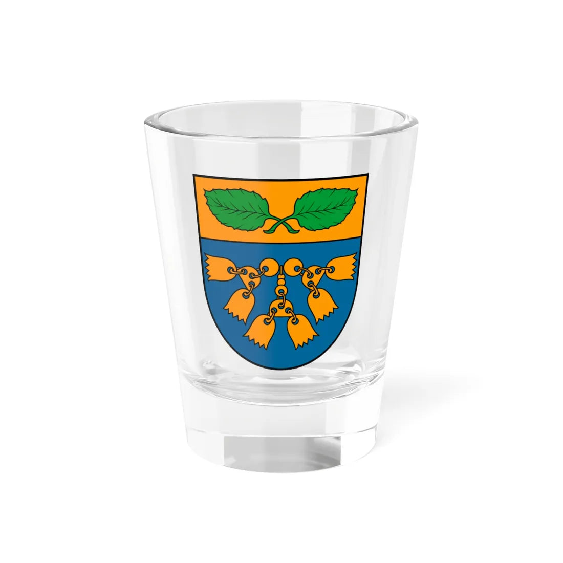 Rucavas novads COA (Latvia) (Coat of Arms) Shot Glass 1.5oz 1.5oz - Go Mug Yourself