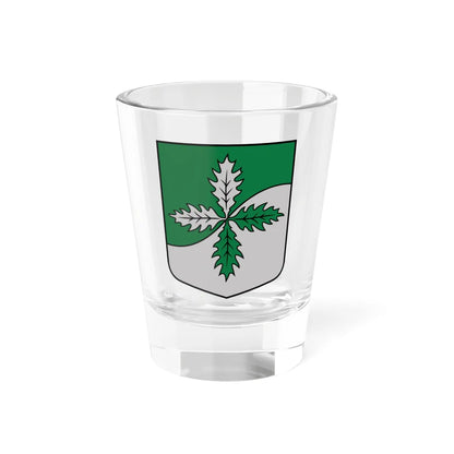 Rudbāržu pagasta ģerbonis (Latvia) (Coat of Arms) Shot Glass 1.5oz 1.5oz - Go Mug Yourself