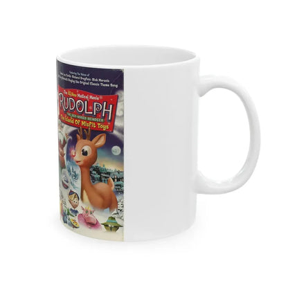 RUDOLPH AND THE ISLAND OF MISFIT TOYS (VHS COVER) - White Coffee Mug - Go Mug Yourself