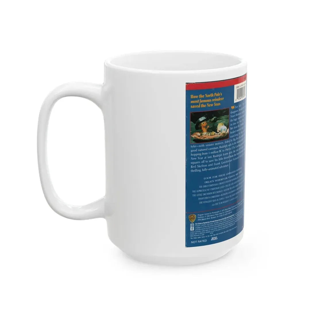 RUDOLPHS SHINY NEW YEAR (VHS COVER) - White Coffee Mug - Go Mug Yourself