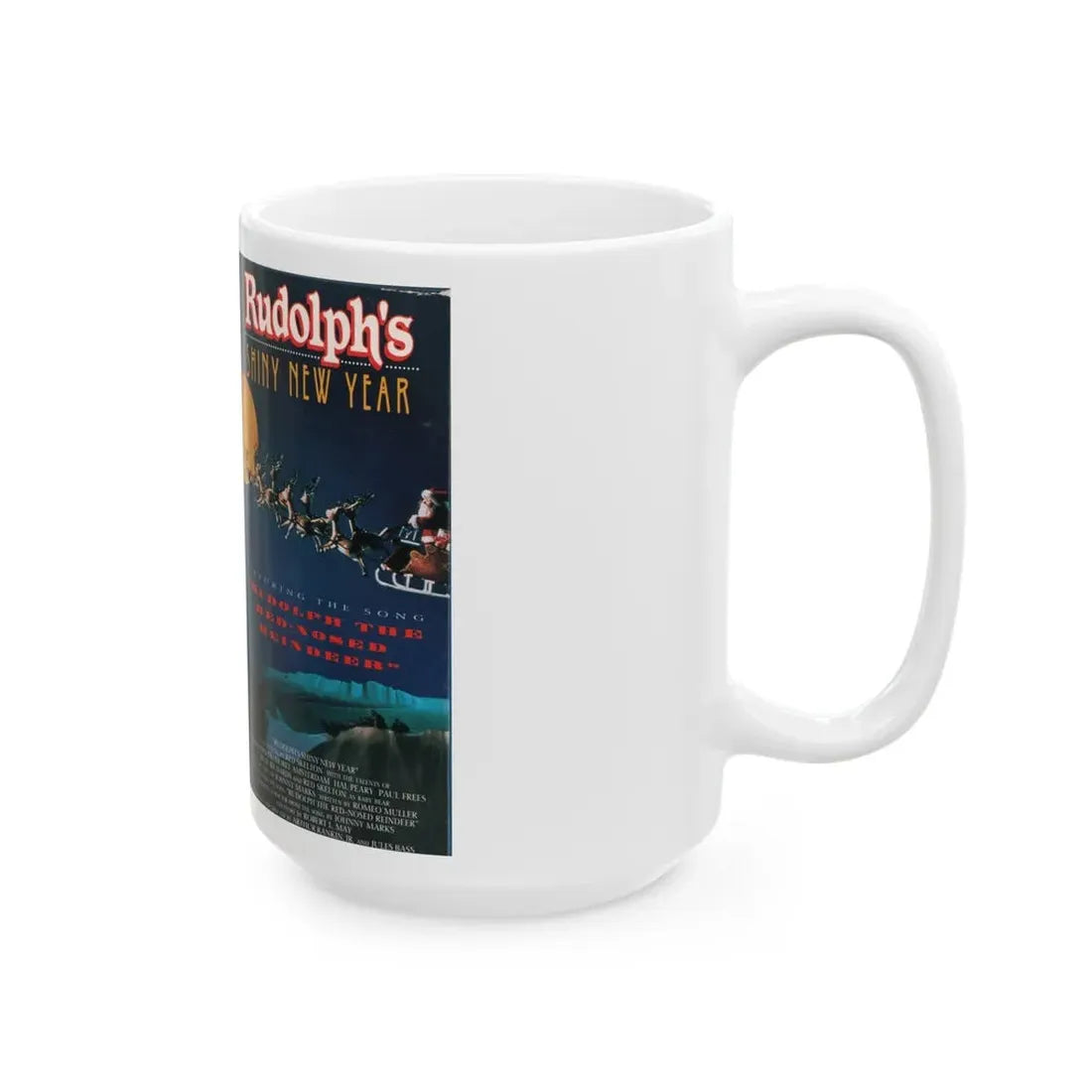 RUDOLPHS SHINY NEW YEAR (VHS COVER) - White Coffee Mug - Go Mug Yourself