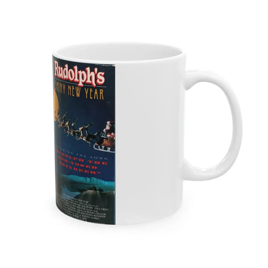 RUDOLPHS SHINY NEW YEAR (VHS COVER) - White Coffee Mug - Go Mug Yourself