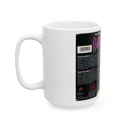 RUDY RAY MOORE RUDE (VHS COVER) - White Coffee Mug - Go Mug Yourself