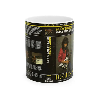 RUDY SARZO BASS MASTER CLASS (VHS COVER) - White Coffee Mug 11oz - Go Mug Yourself