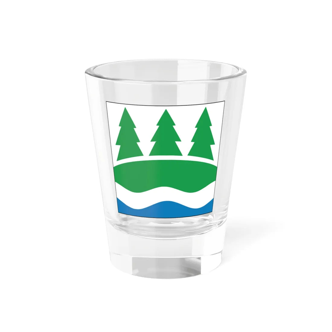 Rõuge valla lipp (Estonia) Shot Glass 1.5oz 1.5oz - Go Mug Yourself