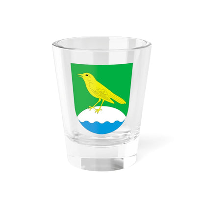 Rõuge valla vapp 1999 (Estonia) (Coat of Arms) Shot Glass 1.5oz 1.5oz - Go Mug Yourself