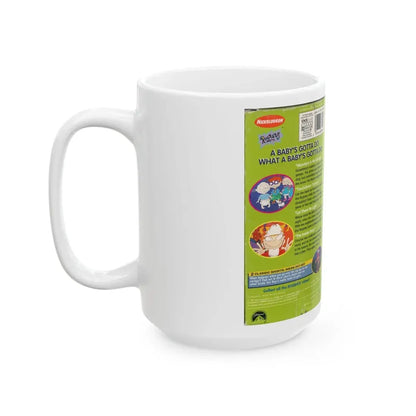RUGRATS A BABYS GOTTA DO WHAT A BABYS GOTTA DO (VHS COVER) - White Coffee Mug - Go Mug Yourself