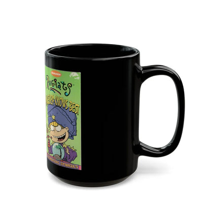 RUGRATS ANGELICA KNOWS BEST (VHS COVER) - Black Coffee Mug-Go Mug Yourself