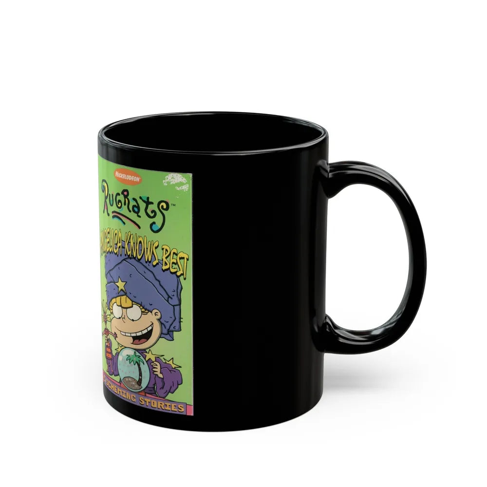 RUGRATS ANGELICA KNOWS BEST (VHS COVER) - Black Coffee Mug-Go Mug Yourself