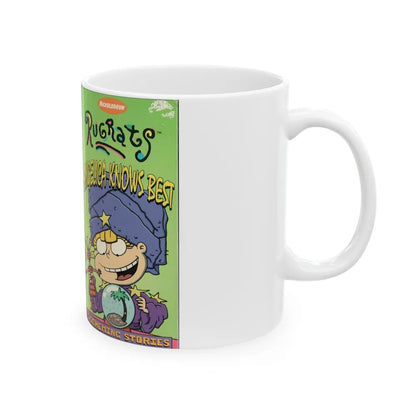 RUGRATS ANGELICA KNOWS BEST (VHS COVER) - White Coffee Mug-Go Mug Yourself