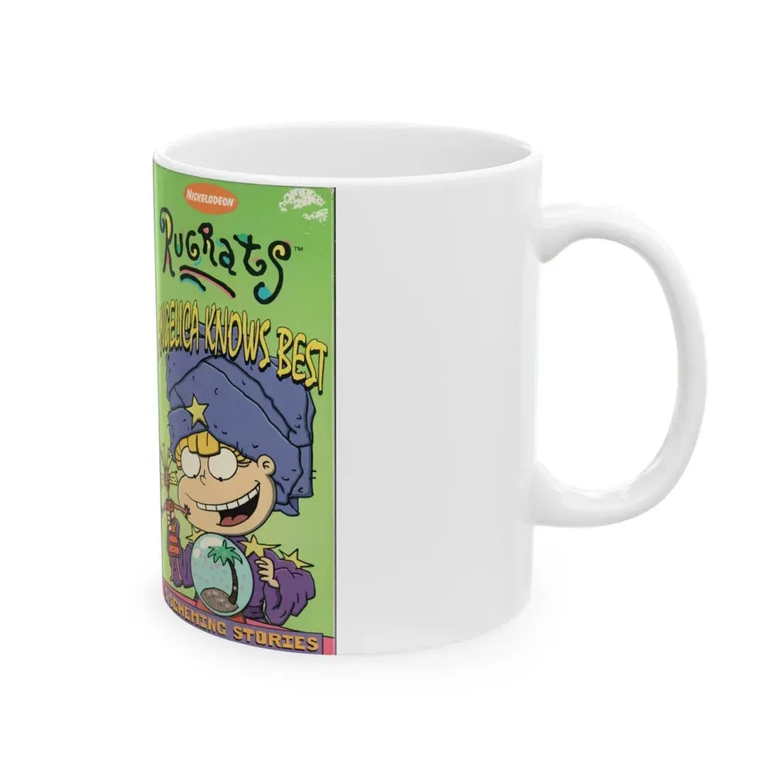 RUGRATS ANGELICA KNOWS BEST (VHS COVER) - White Coffee Mug - Go Mug Yourself