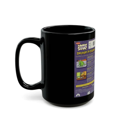 RUGRATS DECADE IN DIAPERS NICKELODEON (VHS COVER) - Black Coffee Mug - Go Mug Yourself