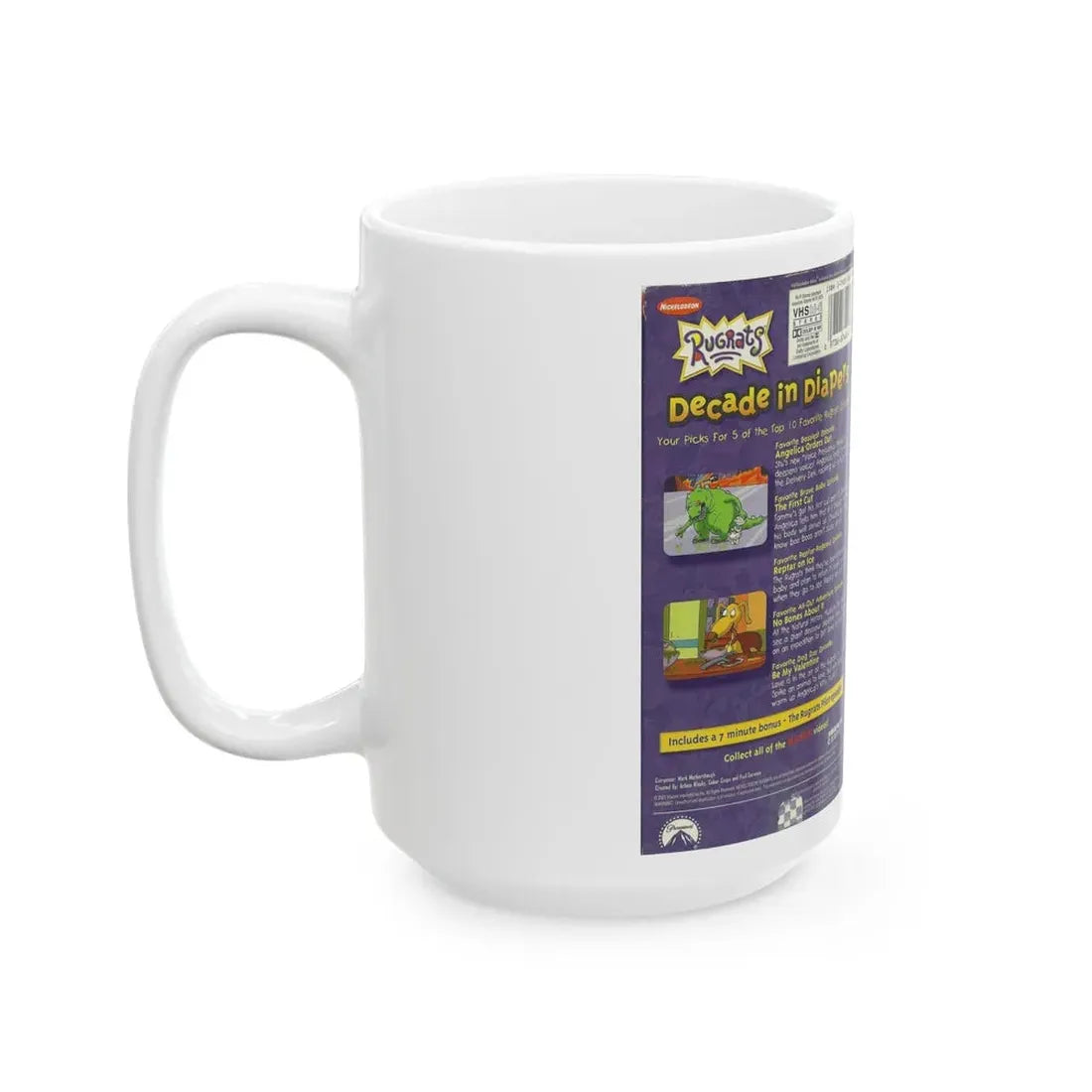 RUGRATS DECADE IN DIAPERS NICKELODEON (VHS COVER) - White Coffee Mug - Go Mug Yourself