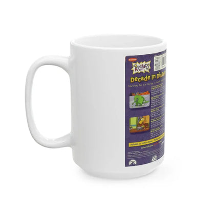 RUGRATS DECADE IN DIAPERS NICKELODEON (VHS COVER) - White Coffee Mug - Go Mug Yourself