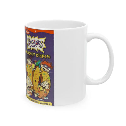 RUGRATS DECADE IN DIAPERS NICKELODEON (VHS COVER) - White Coffee Mug-Go Mug Yourself