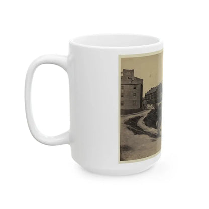 Ruins At Richmond, Va., Canal In Foreground, Ruins In Background (U.S. Civil War) White Coffee Mug - Go Mug Yourself