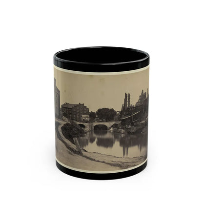 Ruins At Richmond, Va., Canal In Foreground, Ruins In Background (U.S. Civil War) Black Coffee Mug-11oz-Go Mug Yourself