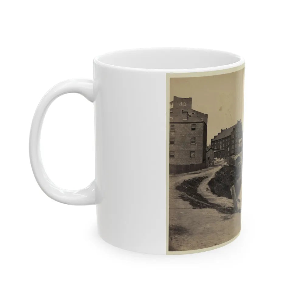 Ruins At Richmond, Va., Canal In Foreground, Ruins In Background (U.S. Civil War) White Coffee Mug-Go Mug Yourself