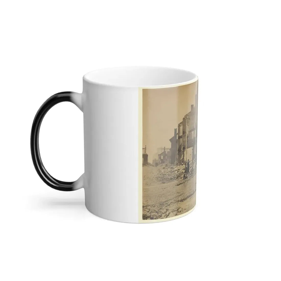 Ruins in Richmond, Va. (U.S. Civil War) Color Changing Coffee Mug 11oz - Go Mug Yourself