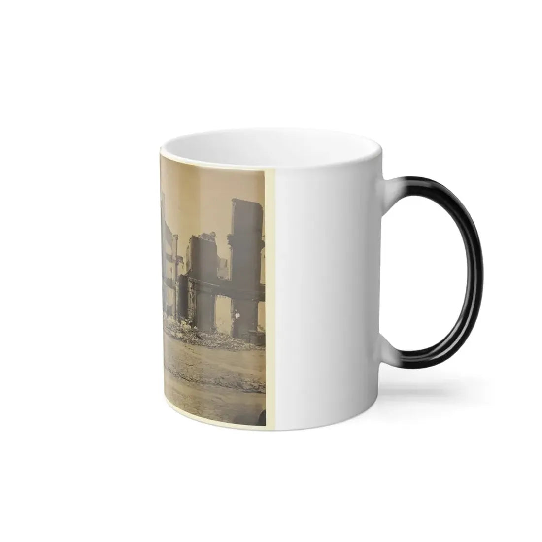 Ruins in Richmond, Va. (U.S. Civil War) Color Changing Coffee Mug 11oz - Go Mug Yourself