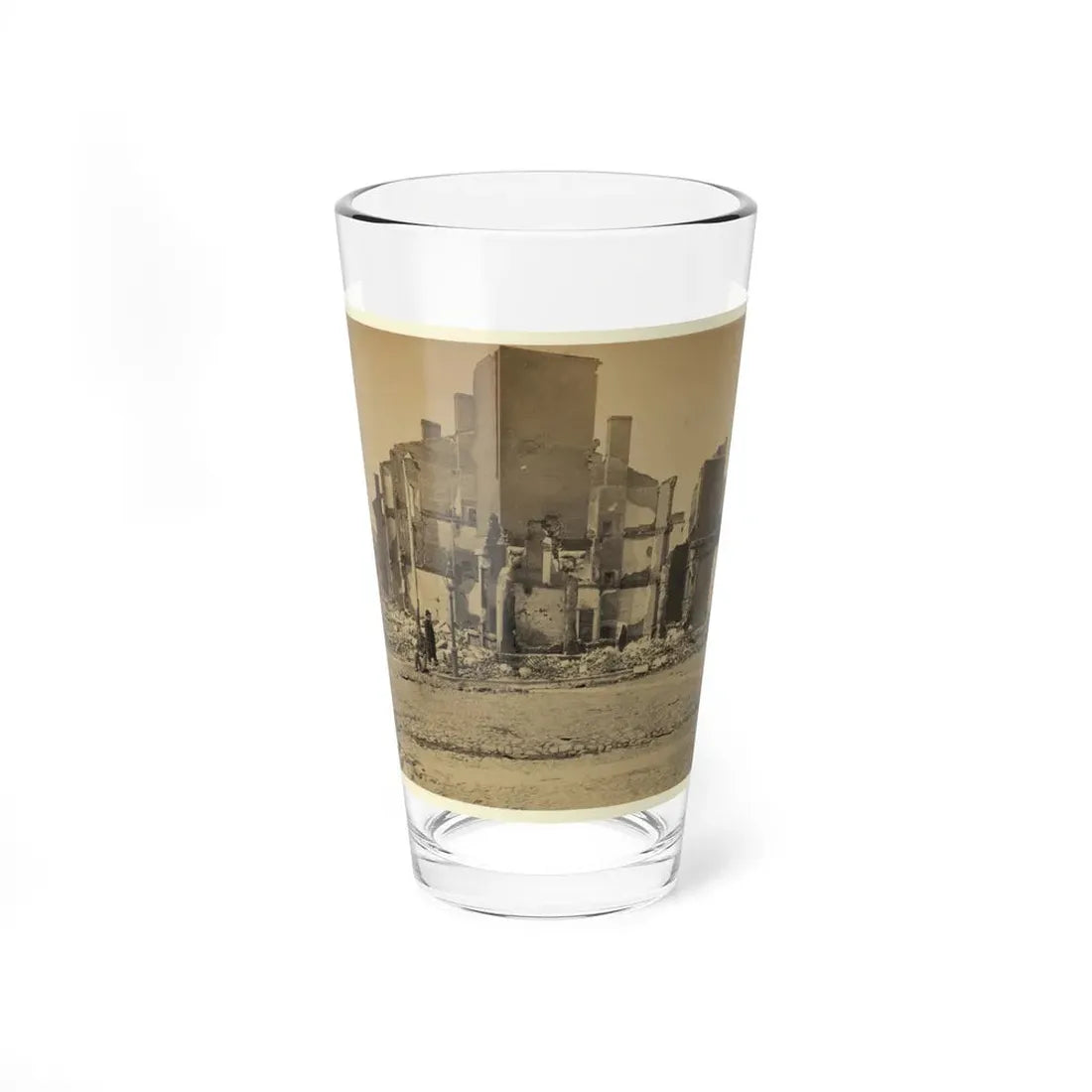 Ruins In Richmond, Va. (U.S. Civil War) Pint Glass 16oz 16oz - Go Mug Yourself