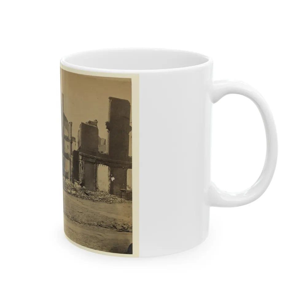 Ruins In Richmond, Va. (U.S. Civil War) White Coffee Mug-Go Mug Yourself