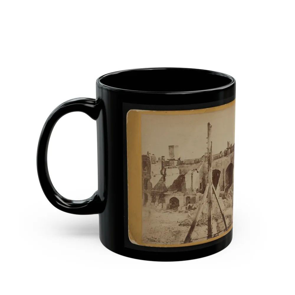 Ruins Of Fort Sumter, Charleston Harbor, S.C. (U.S. Civil War) Black Coffee Mug-Go Mug Yourself