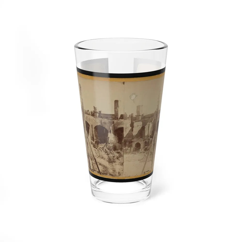 Ruins Of Fort Sumter, Charleston Harbor, S.C. (U.S. Civil War) Pint Glass 16oz-16oz-Go Mug Yourself