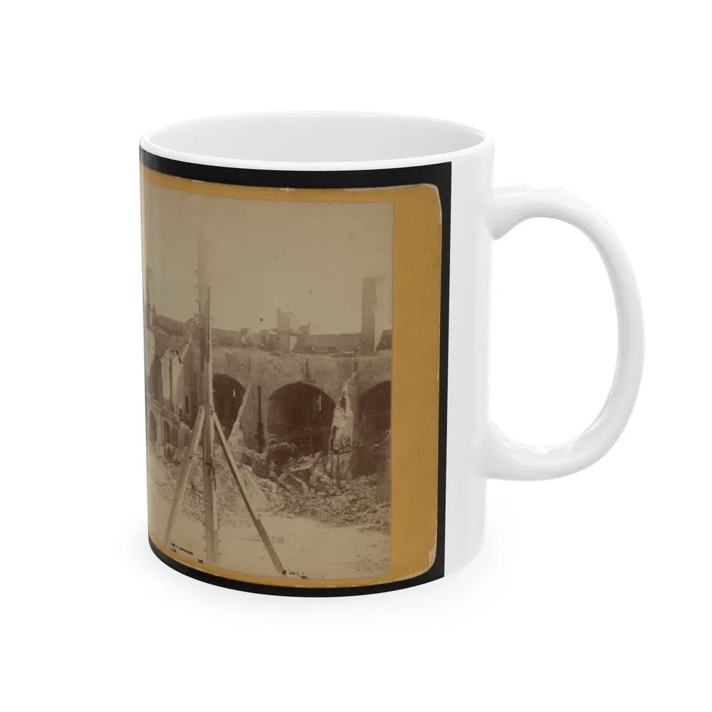 Ruins Of Fort Sumter, Charleston Harbor, S.C. (U.S. Civil War) White Coffee Mug-Go Mug Yourself