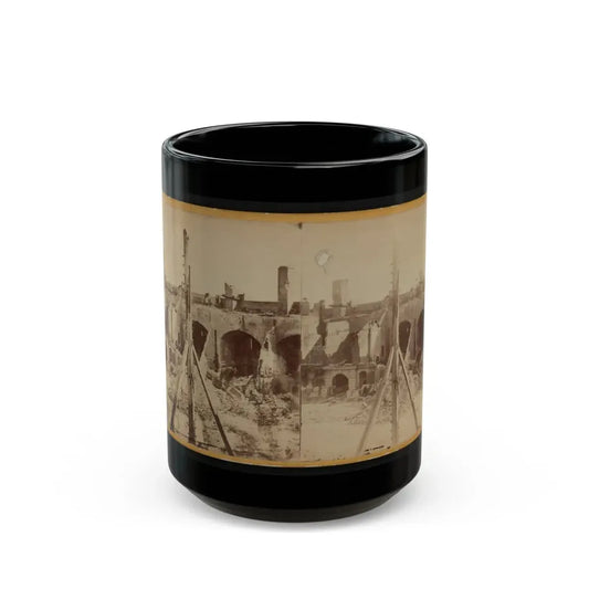 Ruins Of Fort Sumter, Charleston Harbor, S.C. (U.S. Civil War) Black Coffee Mug 15oz - Go Mug Yourself